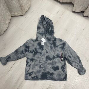 Art Class Charcoal Tie-Dye Kids Hoodie